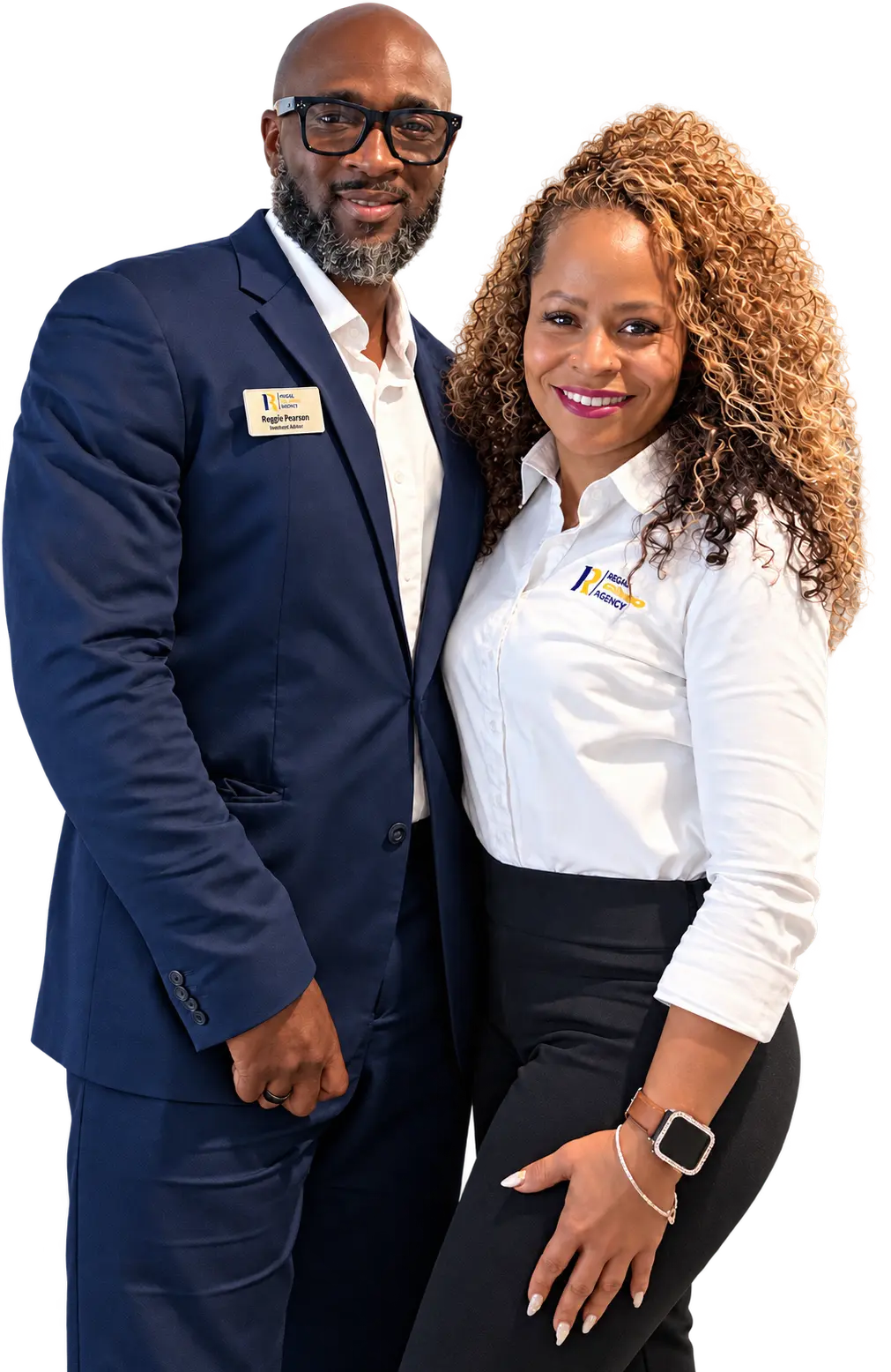 Reggie and Christina Pearson, co-owners of Regal Insurance Agency